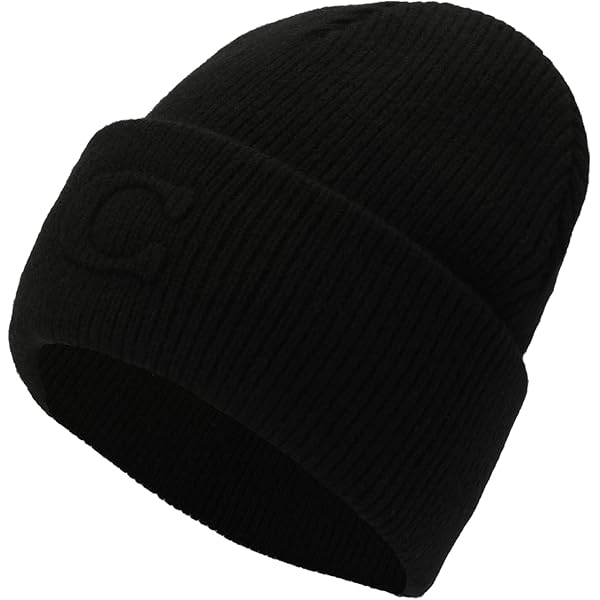 Coach Women's Patch Beanie, Chalk at Amazon Women's Clothing store